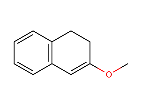 Molecular Structure of 40815-23-4 (Naphthalene, 1,2-dihydro-3-methoxy-)