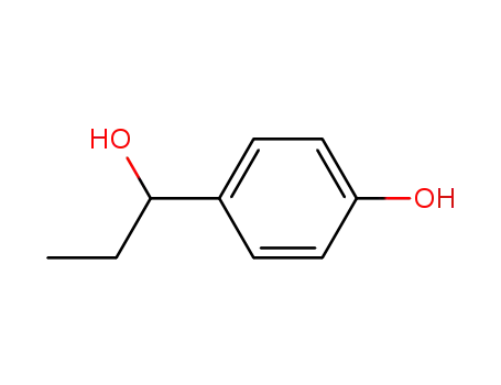 Molecular Structure of 22805-42-1 (Benzenemethanol, a-ethyl-4-hydroxy-)