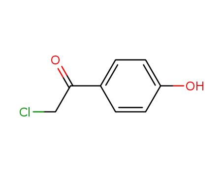 Molecular Structure of 6305-04-0 (2-CHLORO-4'-HYDROXYACETOPHENONE)