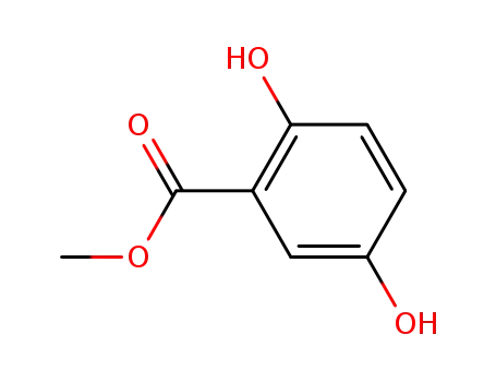 Molecular Structure of 2150-46-1 (Methyl 2,5-dihydroxybenzoate)