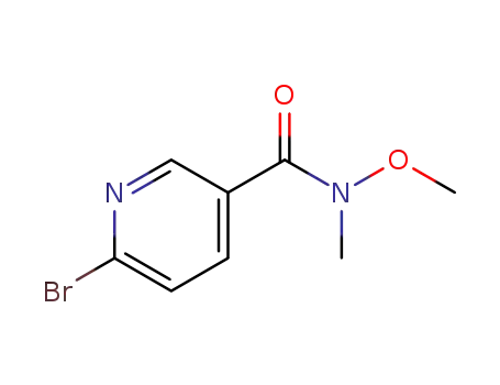 Molecular Structure of 149806-05-3 (6-BROMO-N-METHOXY-N-METHYLNICOTINAMIDE)