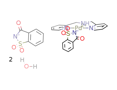 [Pd(bis(2-pyridylmethyl)amine)(saccharinato)](saccharinate)*2H2O