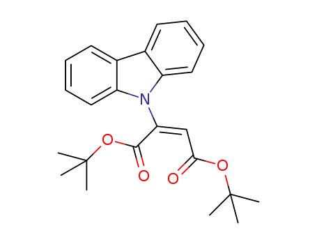 d t-butyl 2-(carbazol-9-yl)-2-butene-1,4-dicarboxylate