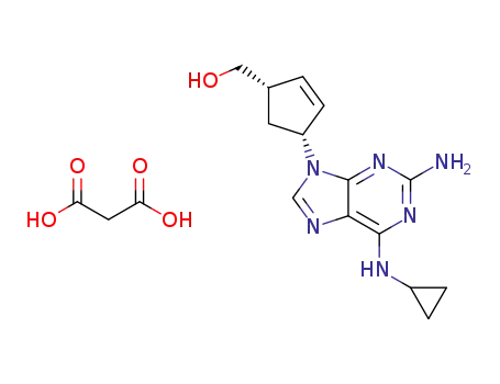 (1S,4R)-4-[2-amino-6-(cyclopropylamino)-9H-purin-9-yl]-2-cyclopentene-1-methanol malonate