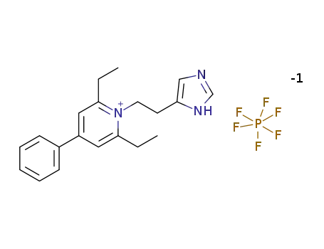 1-[2-(1H-imidazol-4-yl)ethyl]-2,6-diethyl-4-phenylpyridinium hexafluorophosphate