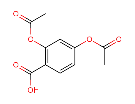 Molecular Structure of 51-01-4 (2,4-bis(acetyloxy)benzoic acid)