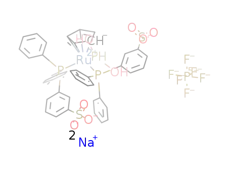 [CpRu(sodium m-monosulfonated triphenylphosphine)2(PH(OH)2)]PF6