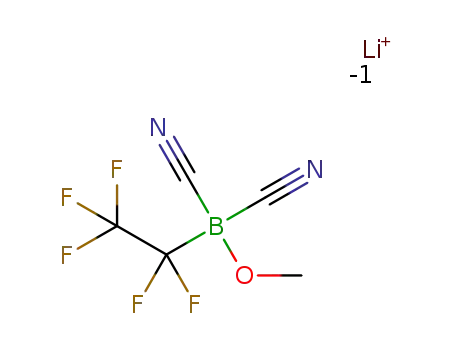 lithium dicyanomethoxypentafluoroethylborate