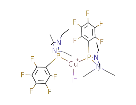 bis[bis(diethylamino)(pentafluorophenyl)phosphate]iodidocopper(I)