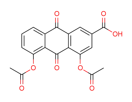 Molecular Structure of 13739-02-1 (Diacerein)