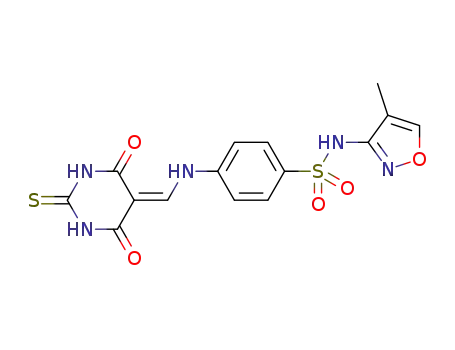 4-{[(4,6-dioxo-2-thioxotetrahydropyrimidin-5(2H)-ylidene)methyl]amino}-N-(4-methylisoxazol-3-yl)benzenesulfonamide