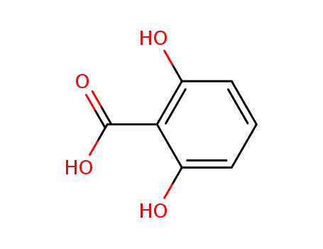 Molecular Structure of 303-07-1 (2,6-Dihydroxybenzoic acid)