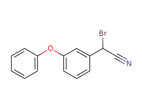 Molecular Structure of 56338-23-9 (Benzeneacetonitrile, a-bromo-3-phenoxy-)