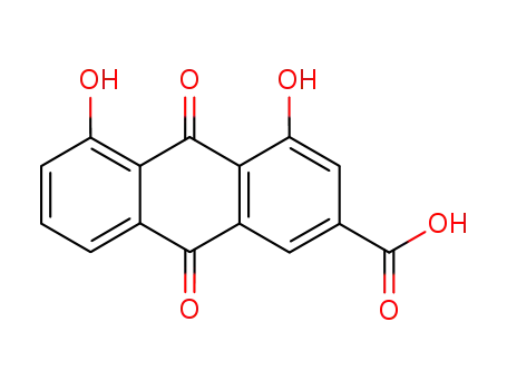 Molecular Structure of 478-43-3 (Rhein)