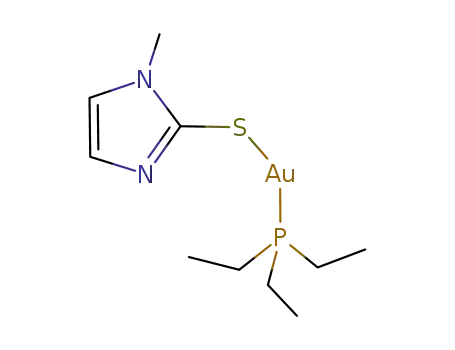 (C3H3N2(CH3)S)(triethylphosphine gold(I))