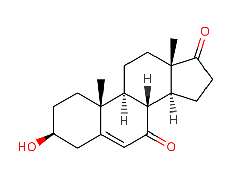 566-19-8,7-Keto-dehydroepiandrosterone,Androst-5-ene-7,17-dione,3b-hydroxy- (8CI);3b-Hydroxy-5-androstene-7,17-dione;5-Androsten-3b-ol-7,17-dione;7-Keto-DHEA;7-Oxo-DHEA;Androst-5-ene-7,17-dione,3-hydroxy-, (3b)-;
