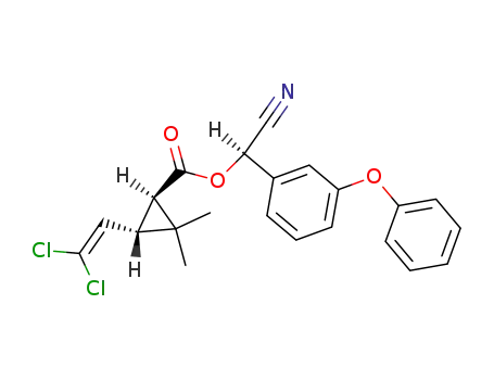 (R)-α-cyano-3-phenoxybenzyl (1R,3R)-trans-3-(2,2-dichlorovinyl)-2,2-dimethylcyclopropanecarboxylate