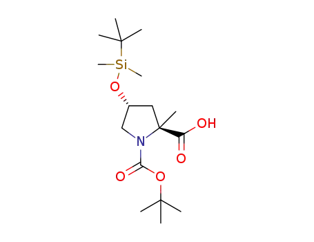 (2S,4R)-4-(tert-butyldimethylsilanyloxy)-2-methylpyrrolidine-1,2-dicarboxylic acid 1-tert-butyl ester