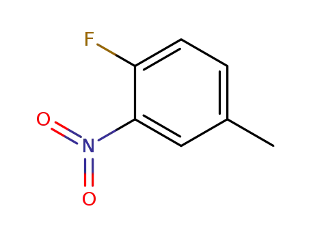 Molecular Structure of 446-11-7 (4-Fluoro-3-nitrotoluene)