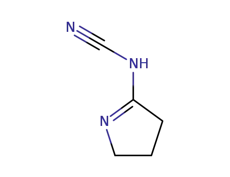 Molecular Structure of 97482-05-8 (3,4-dihydro-2H-pyrrol-5-ylcyanamide)