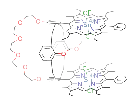 calix[4]arene-bis(trans-dichloro-β-octaalkylporphyrinatotin(IV))