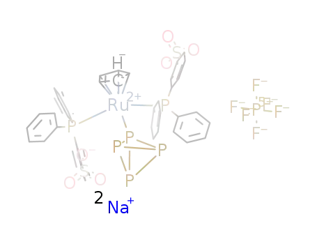 [CpRu(sodium m-monosulfonated triphenylphosphine)2(η1-P4)]PF6
