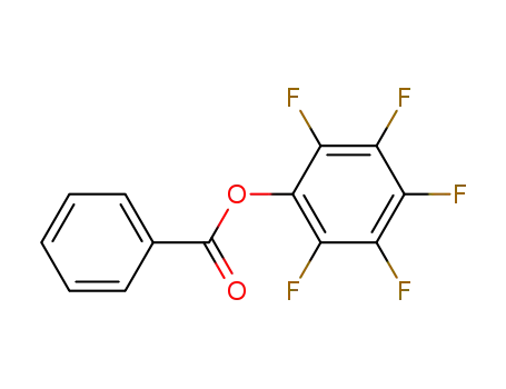 Molecular Structure of 1548-84-1 (Benzoic  acid  pentafluorophenyl  ester,  BzOPfp)