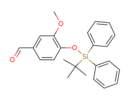 Molecular Structure of 69405-03-4 (Benzaldehyde, 4-[[(1,1-dimethylethyl)diphenylsilyl]oxy]-3-methoxy-)