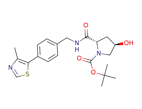 tert‐butyl (2S,4R)‐4‐hydroxy‐2‐({[4‐(4‐methyl‐1,3‐thiazol‐5‐yl)phenyl]methyl}carbamoyl)pyrrolidine‐1‐carboxylate