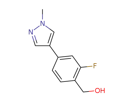 4-(4-hydroxymethyl-3-fluorophenyl)-1-methyl-1H-pyrazole