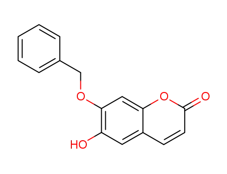 Molecular Structure of 895-61-4 (6,7-DIHYDROXYCOUMARIN-7-BENZYL ETHER)