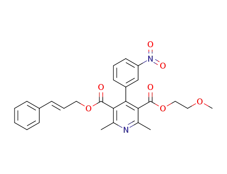 3-(2-methoxyethyl) 5-[(2E)-3-phenyl-2-propen-1-yl] 2,6-dimethyl-4-(3-nitrophenyl)pyridine-3,5-dicarboxylate