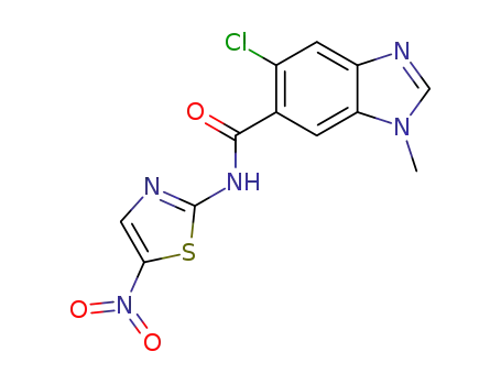 5-chloro-1-methyl-N-(5-nitro-1,3-thiazol-2-yl)-1H-benzimidazole-6-carboxamide