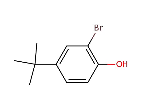 Molecular Structure of 2198-66-5 (2-BROMO-4-TERT-BUTYLPHENOL)