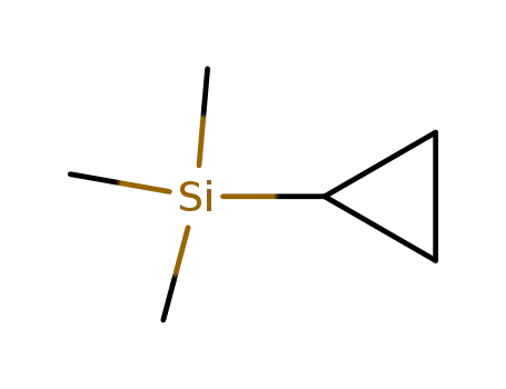 Molecular Structure of 930-40-5 (cyclopropyl(trimethyl)silane)