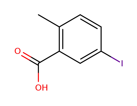Molecular Structure of 54811-38-0 (5-Iodo-2-methylbenzoic acid)