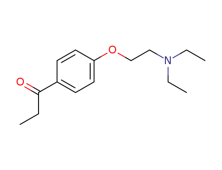 Molecular Structure of 92726-49-3 (1-Propanone, 1-[4-[2-(diethylamino)ethoxy]phenyl]-)