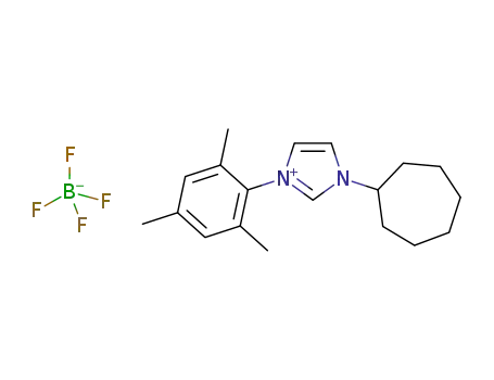 3-cycloheptyl-1-mesityl-imidazolium tetrafluoroborate
