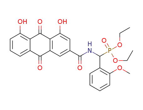 O,O'-diethyl {[2-(4,5-dihydroxy-9,10-dioxo-9,10-dihydroanthracen-2-yl)acetylamino](2-methoxyphenyl)methyl}phosphonate