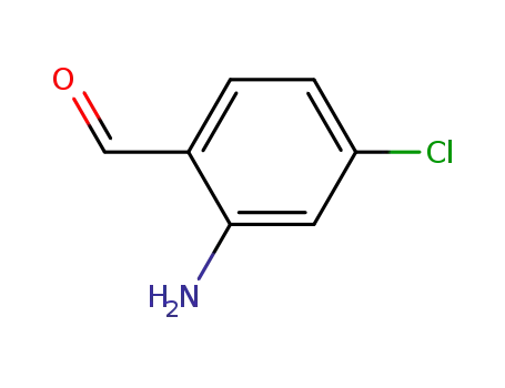 Molecular Structure of 59236-37-2 (2-Amino-4-chlorobenzaldehyde)