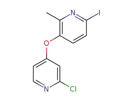 3-((2-chloropyridin-4-yl)oxy)-6-iodo-2-methylpyridine