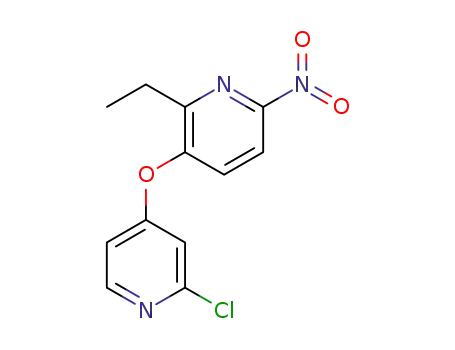3-((2-chloropyridin-4-yl)oxy)-2-ethyl-6-nitropyridine