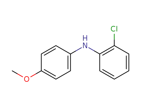Molecular Structure of 53595-99-6 (Benzenamine, 2-chloro-N-(4-methoxyphenyl)-)
