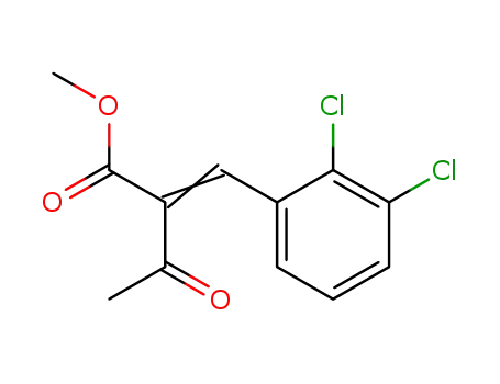 Molecular Structure of 74073-22-6 (Methyl 2-(2,3-dichlorobenzylidine)acetoacetate)