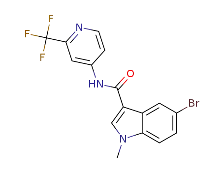5-bromo-1-methyl-N-[2-(trifluoromethyl)pyridin-4-yl]-1H-indole-3-carboxamide