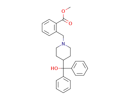 methyl 2-((4-(hydroxydiphenylmethyl)piperidin-1-yl)methyl)benzoate