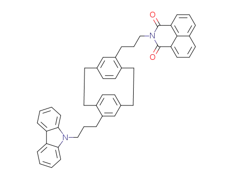 4-{3-(N-carbazolyl)propyl}-12-[3-{N-(1,8-naphthalimidyl)}-propyl][2.2]paracyclophane