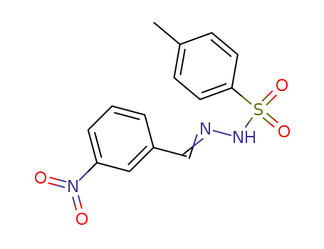 Molecular Structure of 3748-99-0 (Benzenesulfonic acid,4-methyl-, 2-[(3-nitrophenyl)methylene]hydrazide)