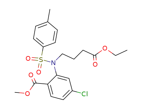 ethyl 4-[N-(5-chloro-2-methoxycarbonylphenyl)-N-p-toluenesulfonylamino]butyrate