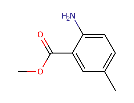 Molecular Structure of 18595-16-9 (Methyl 2-amino-5-methylbenzoate)
